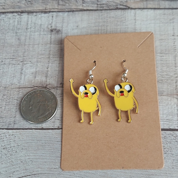 Adventure Time Earrings Jake the Dog Waving - Picture 2 of 2